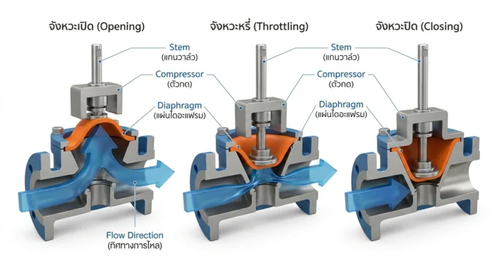 working diaphragm valve