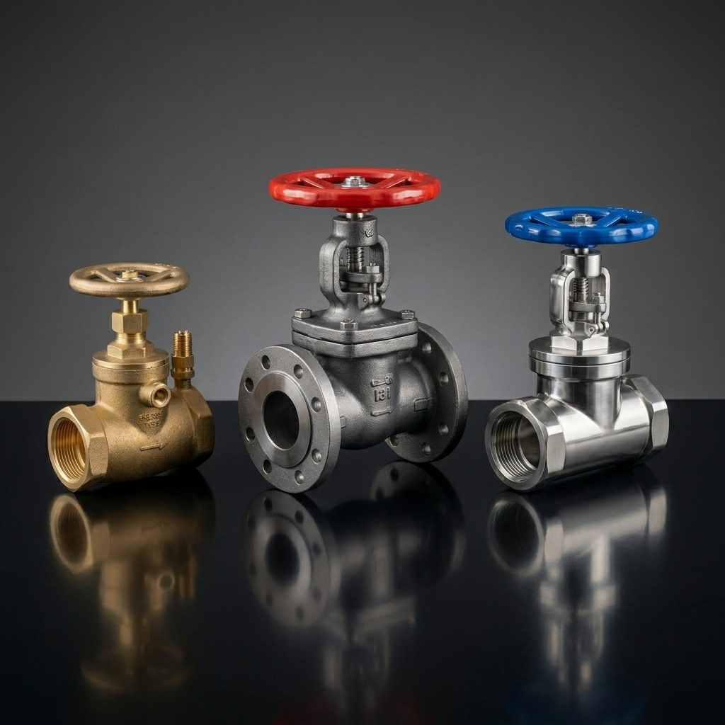 Brass , Ductile Iron, Stainless Steel SUS316