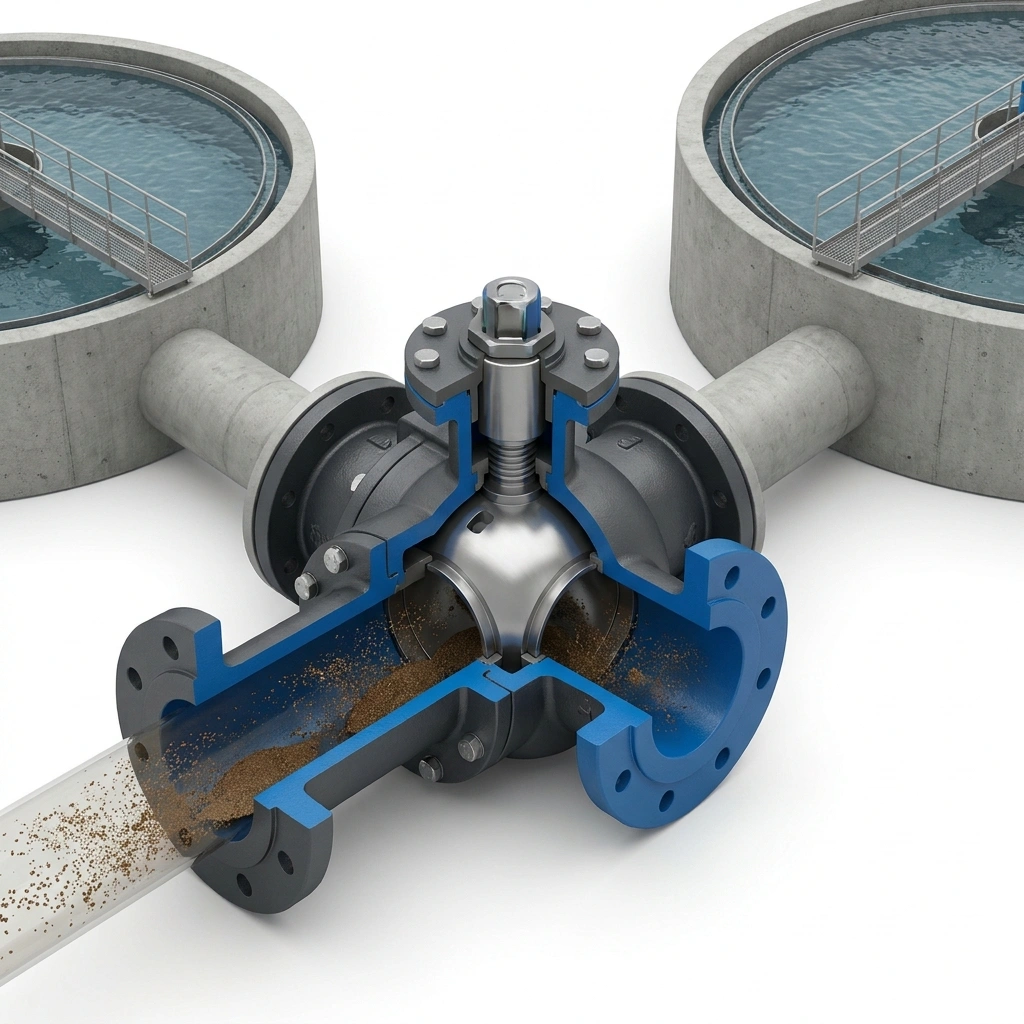 3-Way Ball Valve ในระบบบำบัดน้ำ
