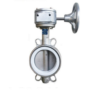 ARITA SBF-T16G (วาล์วปีกผีเสื้อสแตนเลสบ่า PTFE หัวเกียร์พวงมาลัย - 16 Bar)
